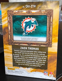 2024 Donruss Canton Kings Zach Thomas Jersey Patch 132/425!!! HOF