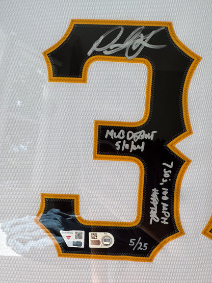 Paul Skenes Signed & Multi-Inscribed Authentic Framed Pirates Jersey Fanatics/25