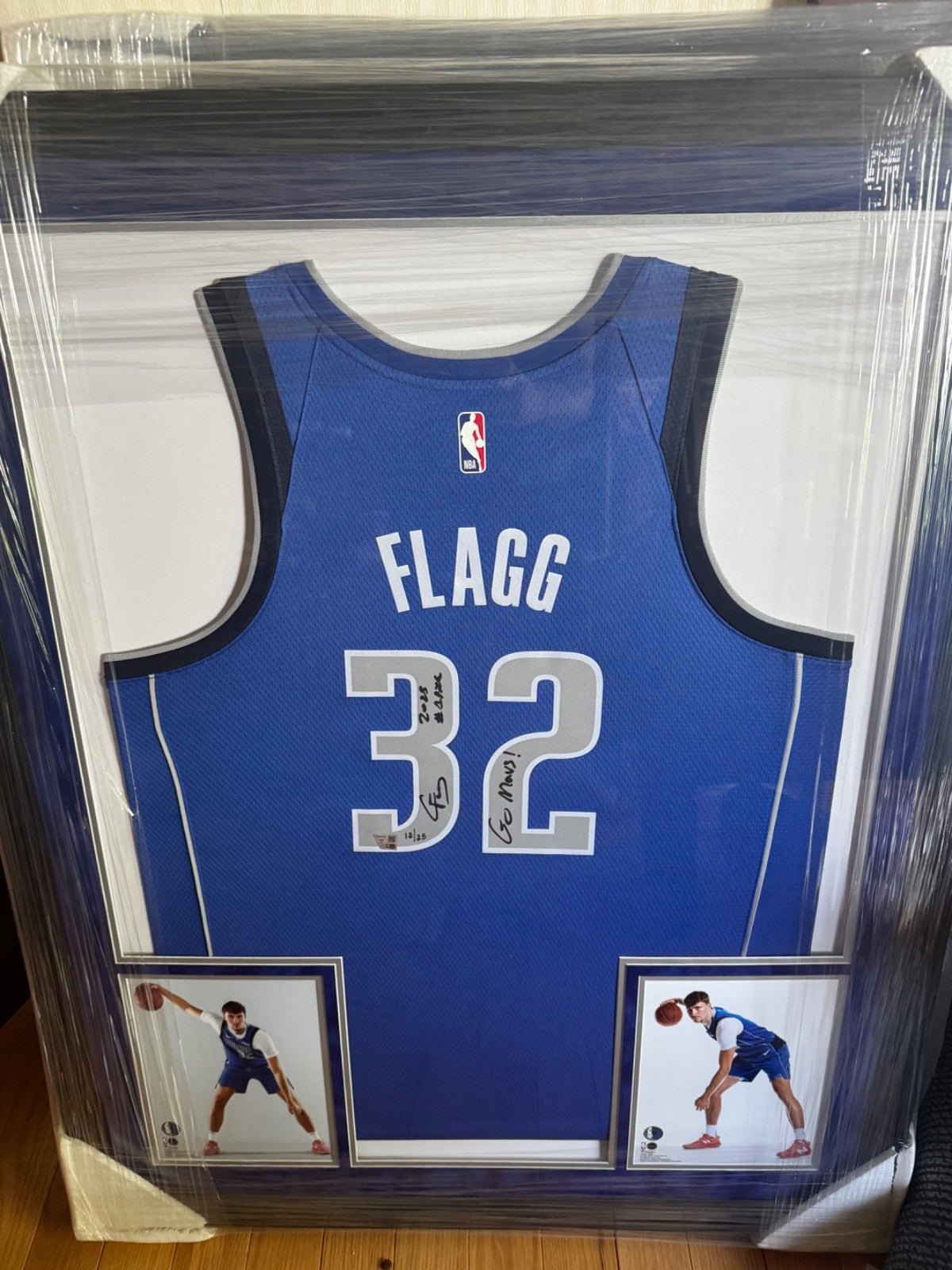 Cooper Flagg Signed & Dual-Inscribed Blue Dallas Mavericks Authentic Home Jersey