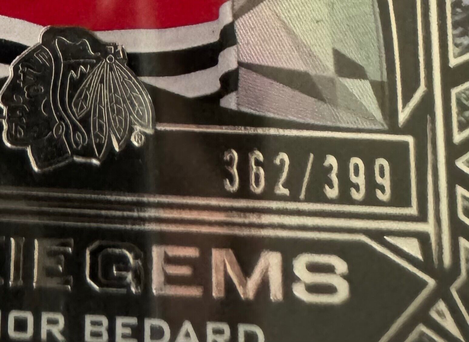 2023-24 Connor Bedard Black Diamonds Rookie Gems 362/399