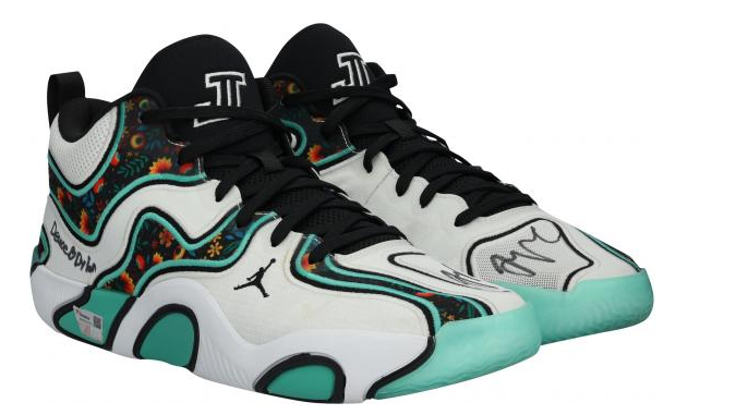 Jayson Tatum Game Worn / Dual Signed/ Player Authenticated Sneakers Fanatics COA