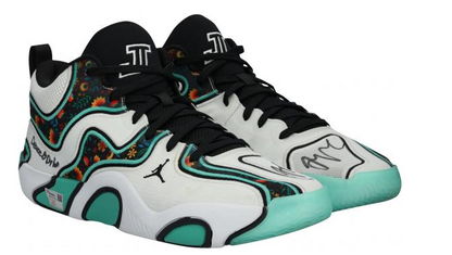 Jayson Tatum Game Worn / Dual Signed/ Player Authenticated Sneakers Fanatics COA