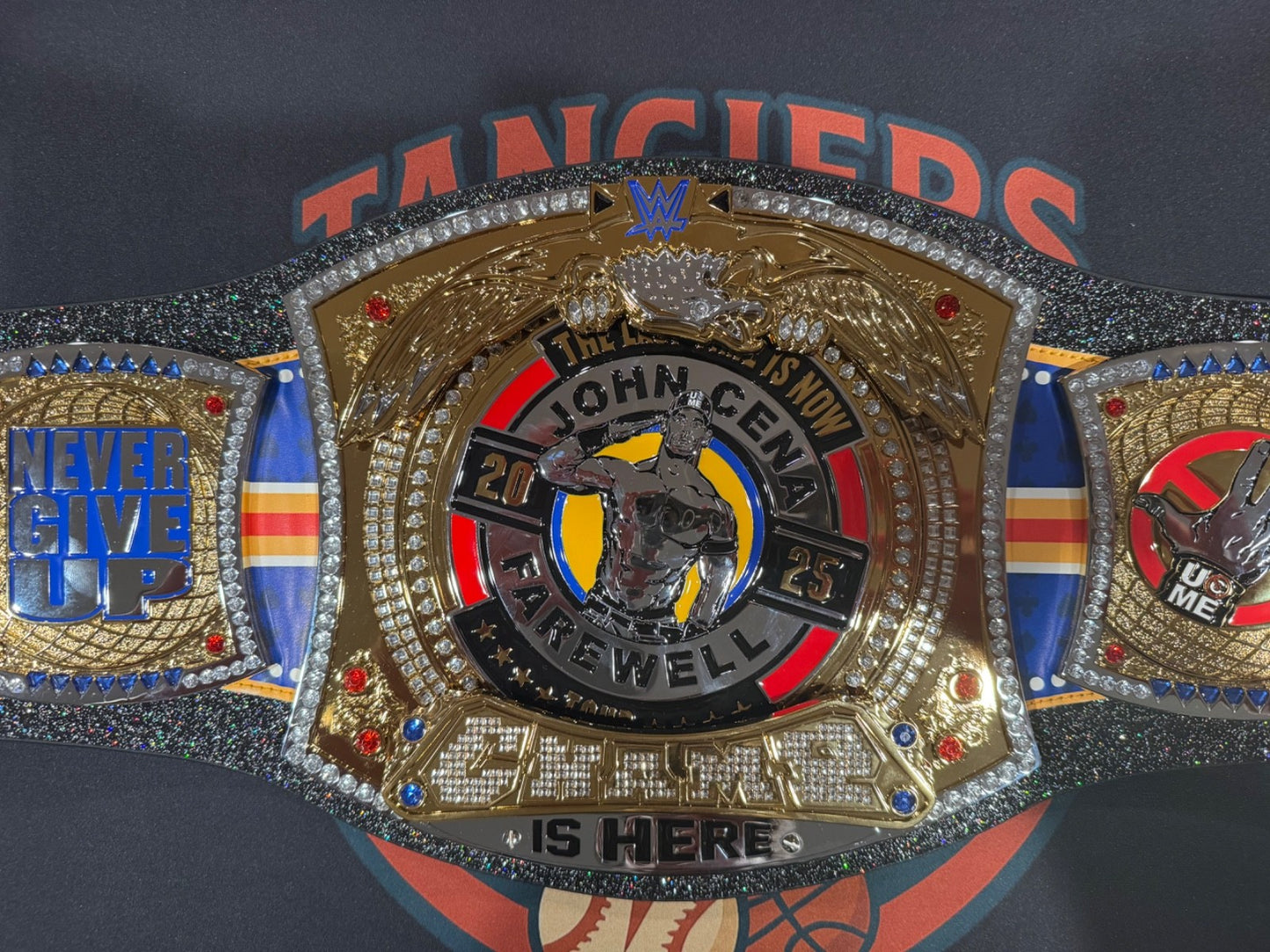 John Cena WWE Signed Farewell Wrestlemania Championship Belt Fanatics Auto /25