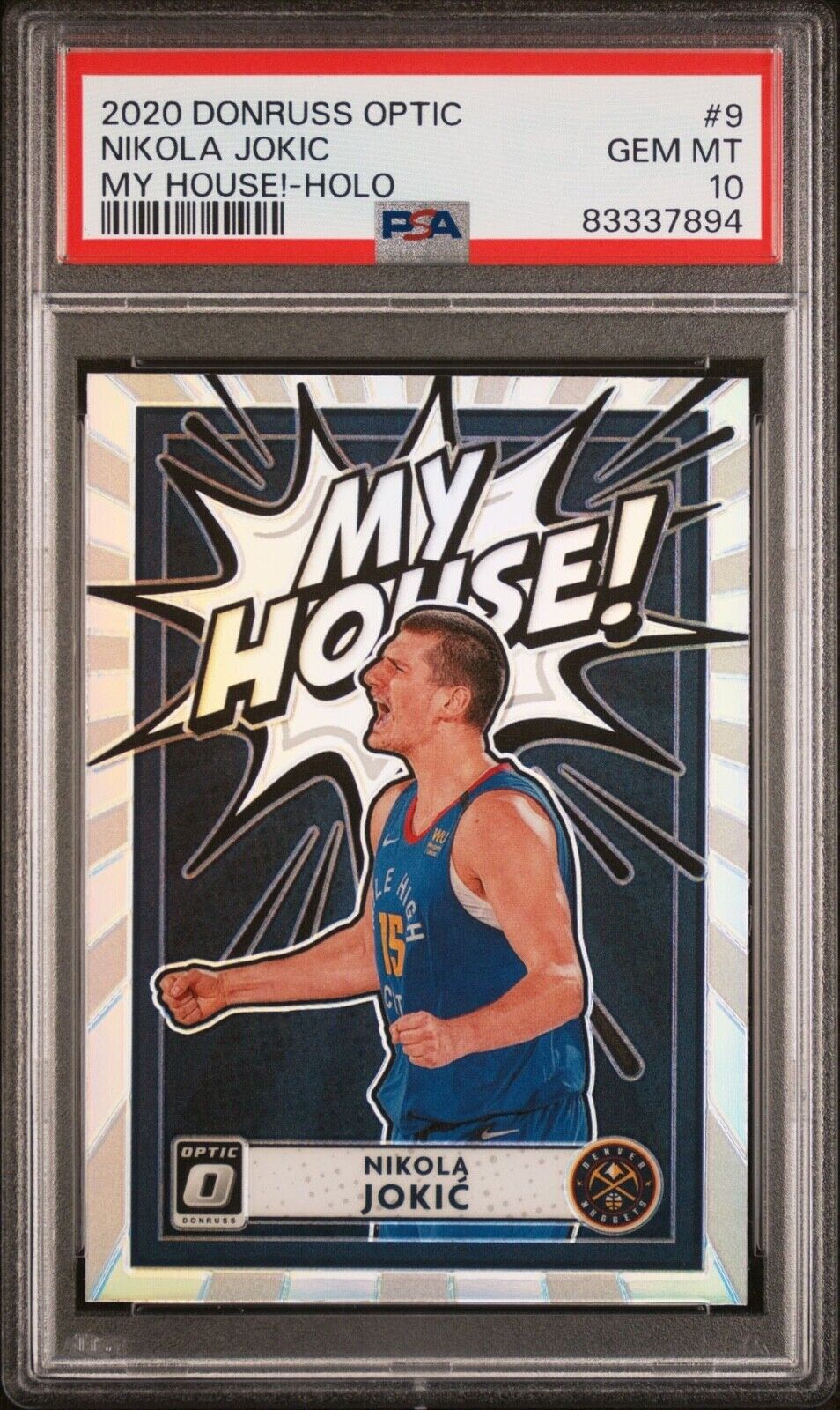 2020 Optic Nikola Jokic My House! Holo PSA 10