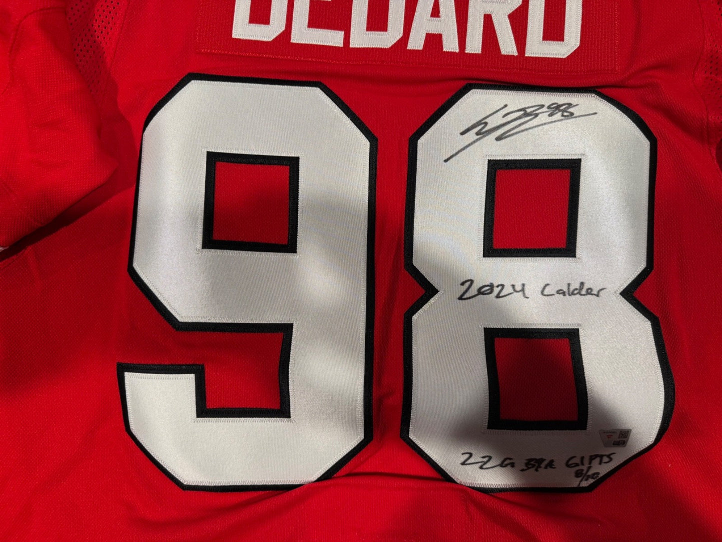 Connor Bedard Signed & Inscribed Rookie Jersey – Limited Edition  8/10 Fanatics