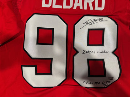 Connor Bedard Signed & Inscribed Rookie Jersey – Limited Edition  8/10 Fanatics