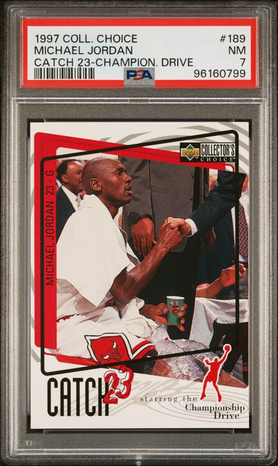 1997-98 Upper Deck Collector's Choice - Catch 23 Michael Jordan #189 PSA 7