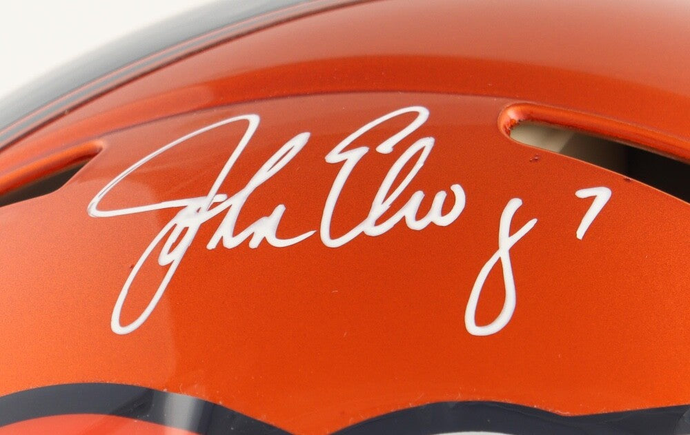 John Elway Signed Broncos Full-Size Authentic On-Field Speed Helmet - Fanatics