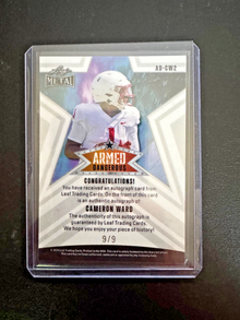 2024 Leaf Metal Draft Silver Cam Ward Armed And Dangerous Auto 9/9 #1 Pick