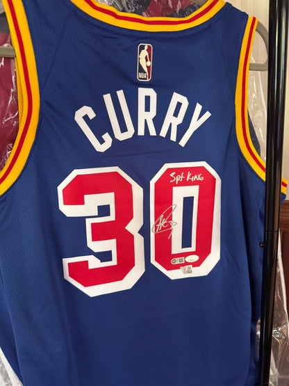 Steph Curry '3PT King' Signed and Inscribed Nike Jersey Triple Authenticated