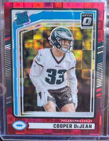 2024 Optic Preview Cooper DeJean Red Pandora Rated Rookie 305 RC 