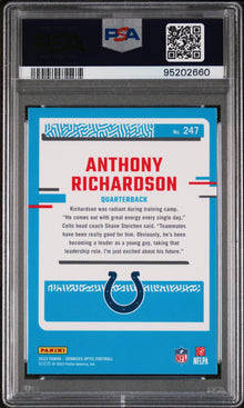 2023 Panini Donruss Optic - Rated Rookie Anthony Richardson #247  (RC) PSA 10