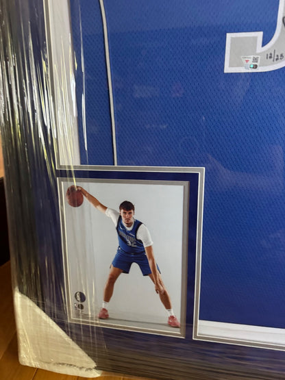 Cooper Flagg Signed & Dual-Inscribed Blue Dallas Mavericks Authentic Home Jersey