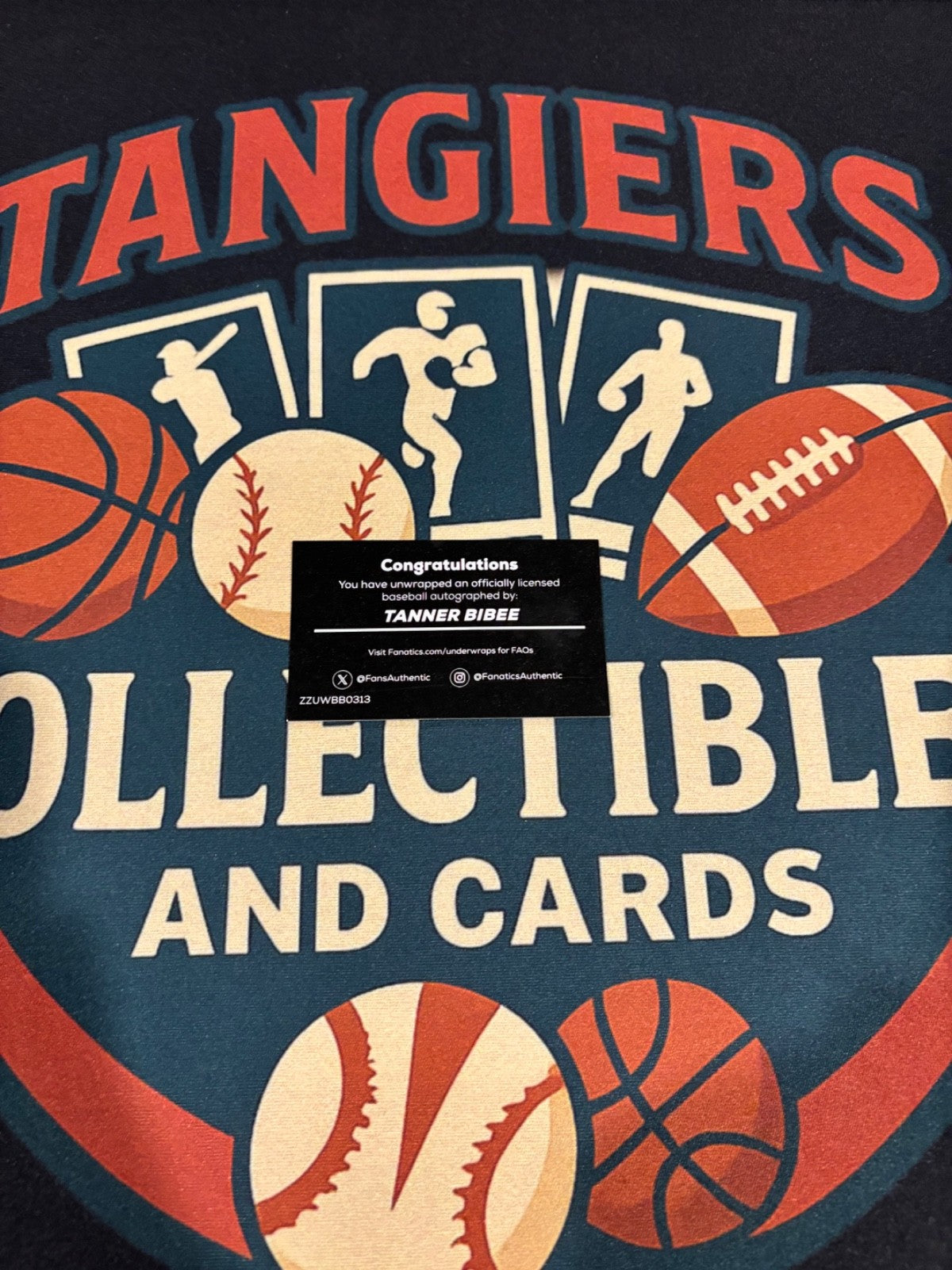 2025 Fanatics Under Wraps Guardians TANNER BIBEE Signed Auto Baseball w/COA