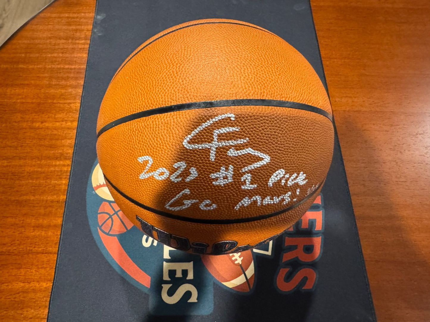 Cooper Flagg Signed Official Game Ball “2025 #1 Pick” / “Go Mavs!” Fanatics /25