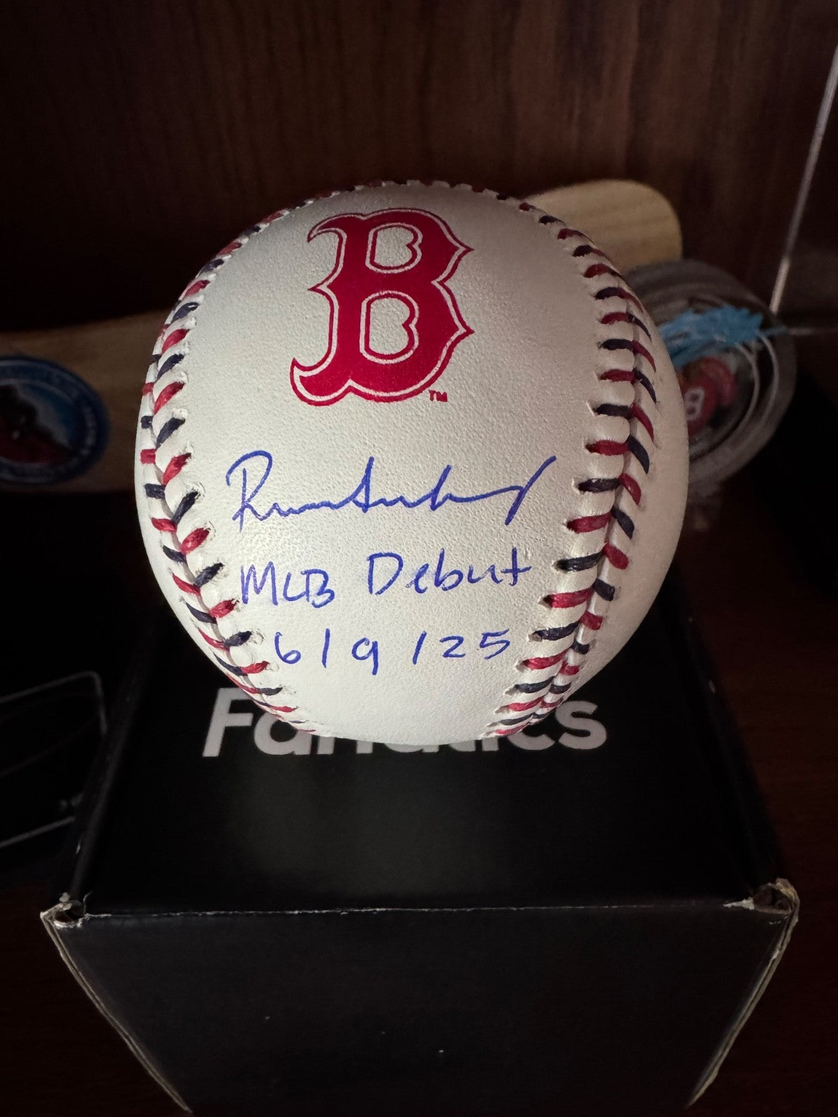 Red Sox ROMAN ANTHONY Signed "MLB Debut 6/9/25" Baseball Autograph LE 44/50