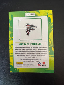 2024 Donruss Optic Michael Penix Jr. First Year Fresh Patch #FYF-MPJ Falcons RC