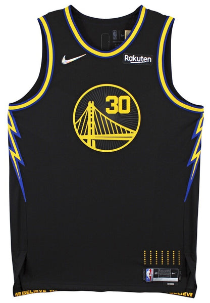 Stephen Curry Signed Warriors Nike Jersey Inscribed "The Goat" (Beckett)