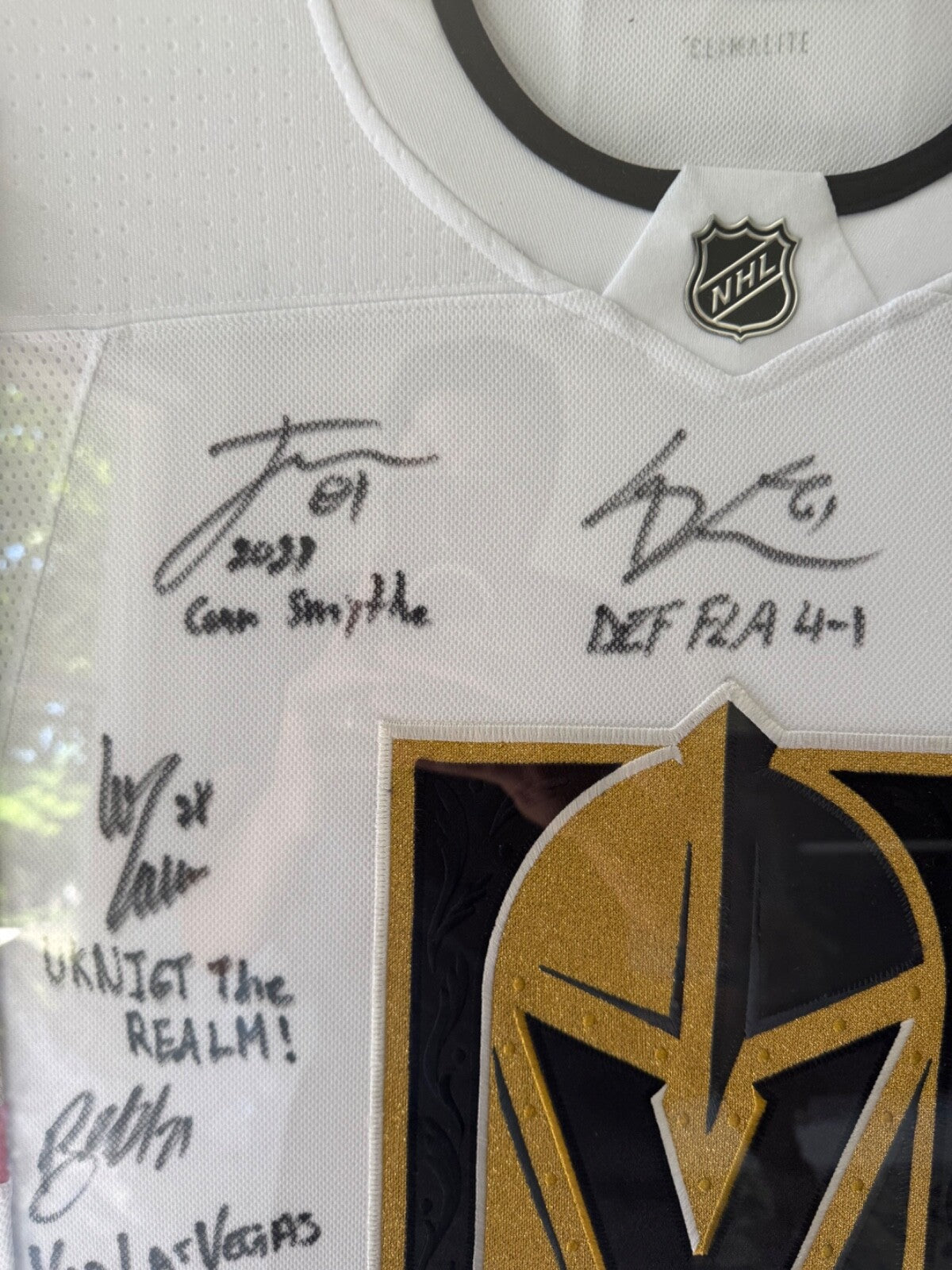 Las Vegas Golden Knights Framed Team Signed Stanley Cup Jersey Limited to 23 COA