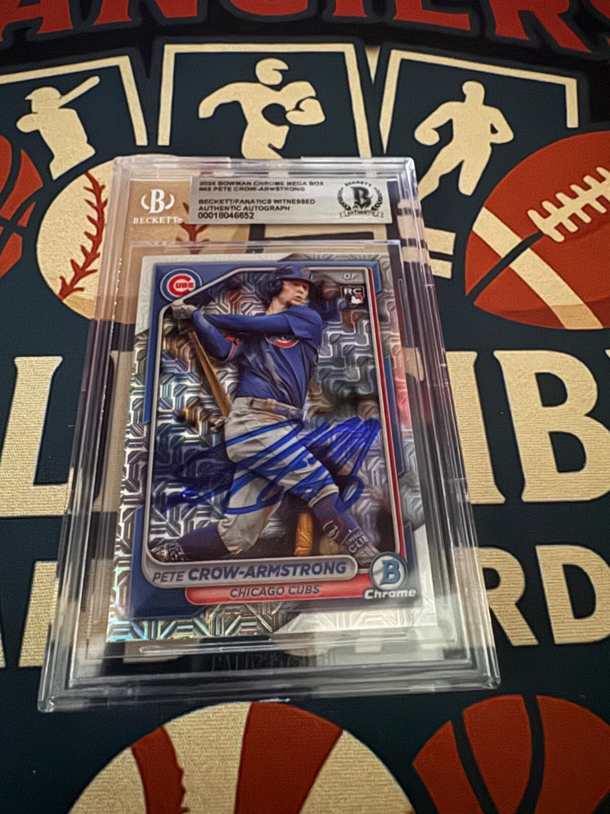 2024 Bowman Chrome Pete Crow-Armstrong On Card Auto BGS Rookie Chicago Cubs