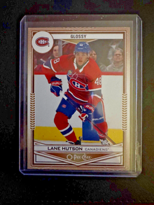 2024-25 Upper Deck O-Pee-Chee Glossy Lane Hutson Gold OPC-50