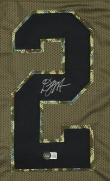 D.J. Moore Signed Custom Football Jersey Salute to Service Beckett Authentic