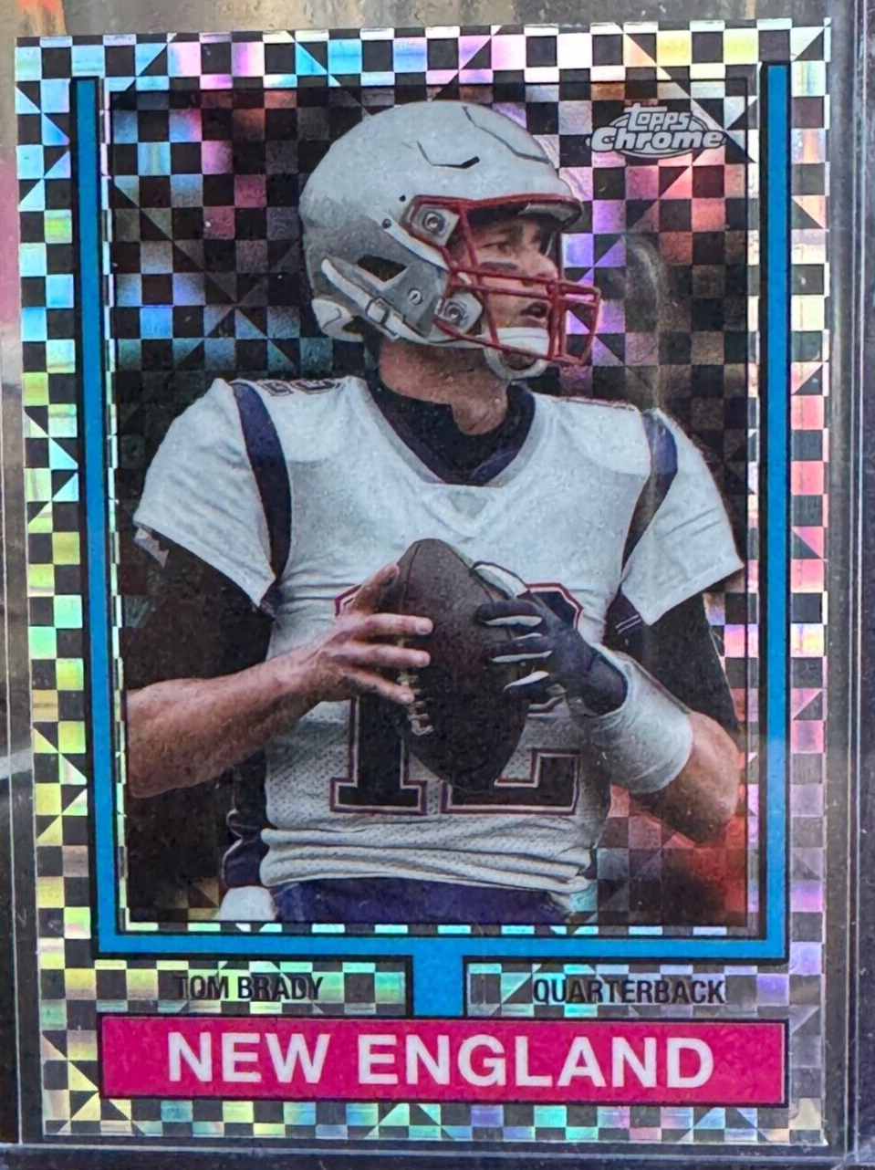 2024 Topps Chrome Football Tom Brady 1974 X-Fractor Retro