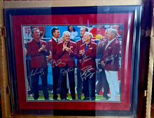 Tom Brady Payton Manning John Elway Joe Montana + 3 QB Legends Signed Picture LE
