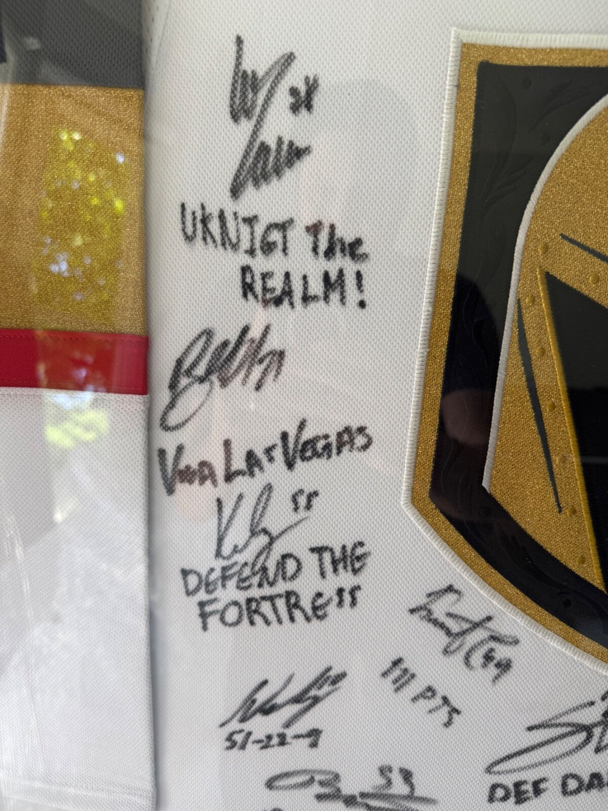 Las Vegas Golden Knights Framed Team Signed Stanley Cup Jersey Limited to 23 COA