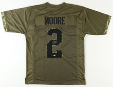 D.J. Moore Signed Custom Football Jersey Salute to Service Beckett Authentic