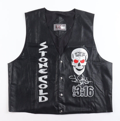 Stone Cold Steve Austin Signed WWF Skull Vest Beckett Authentic