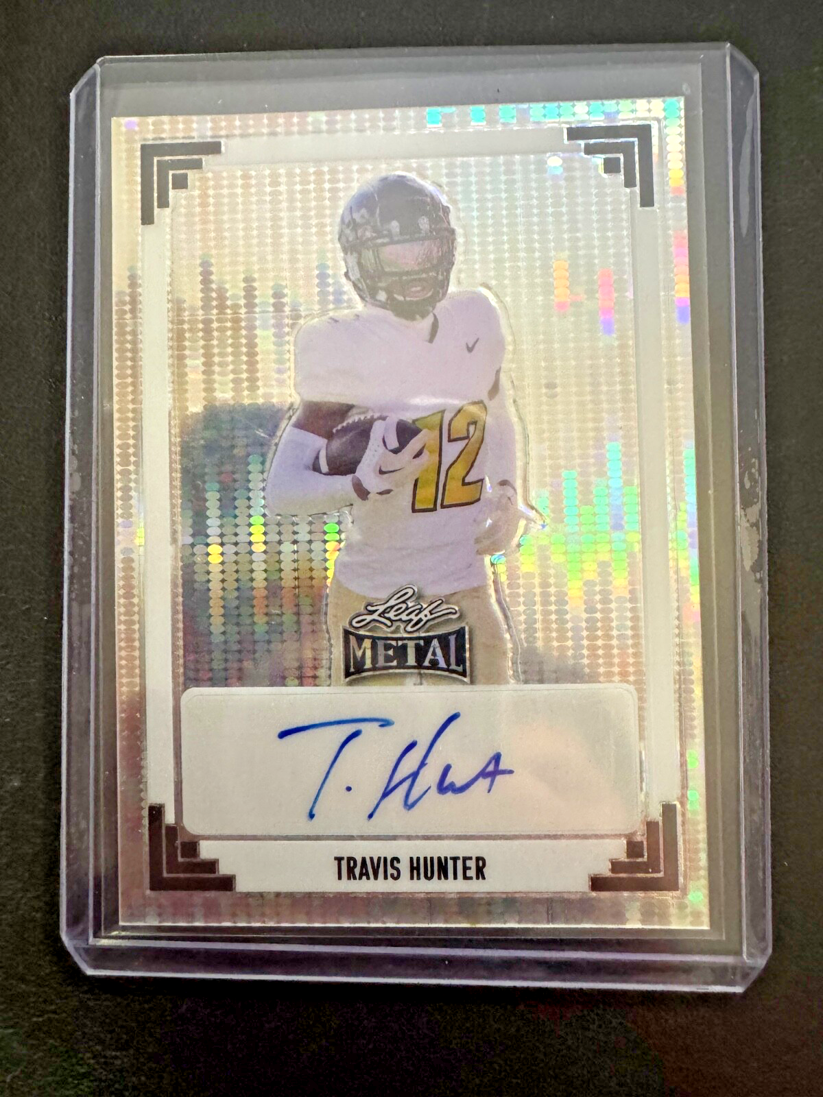 2024 Leaf Metal Travis Hunter Autograph 3/5 #2 NFL Pick