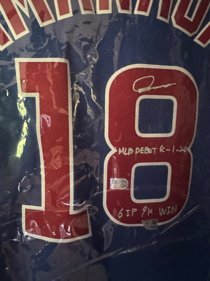 Shota Imanaga MLB Debut Chicago Cubs Autographed Nike Replica Jersey - Fanatics