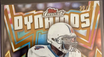 2024 Topps Finest Ricky Williams Dynamos Refractor #32/50 Dolphins