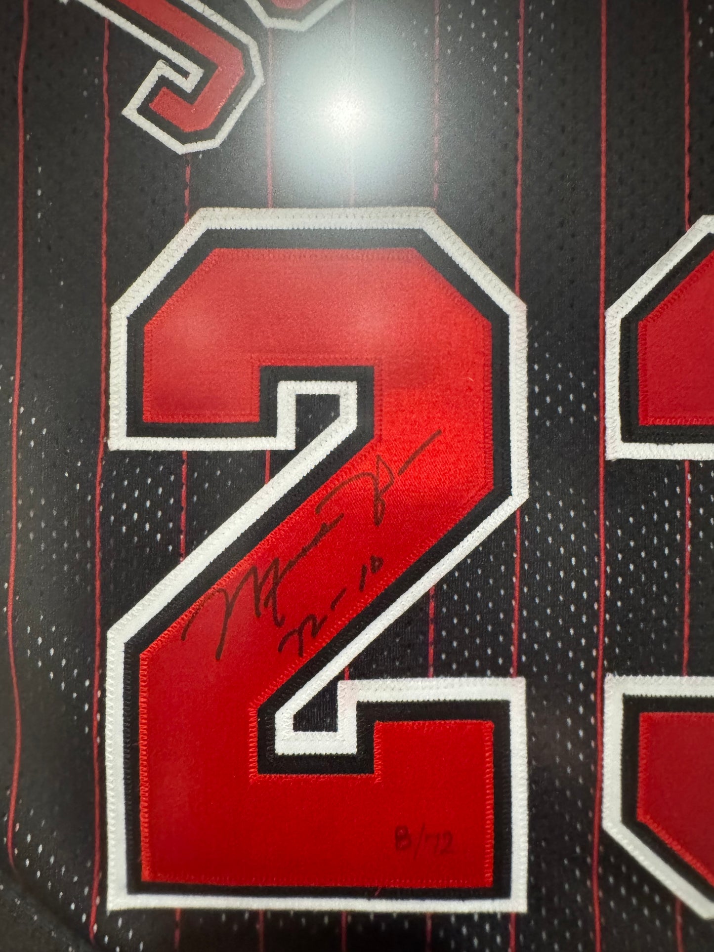 Michael Jordan Signed 72–10 Bulls Jersey – LE of 72 – UDA Original Frame + PSA Authenticated