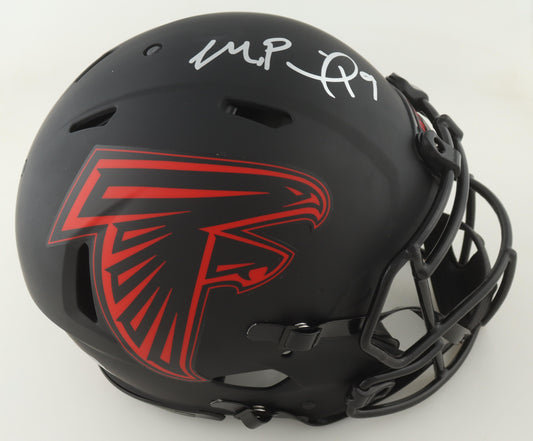 Michael Penix Jr Autographed Atlanta On-Field Eclipse Authentic Full Size Helmet