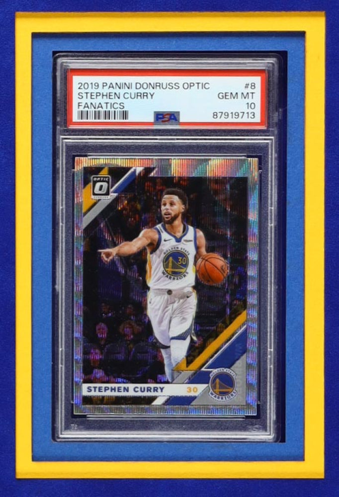 Steph Curry Signed/Framed Warriors Jersey LEDs + 2 PSA Cards, Beckett Inscribed