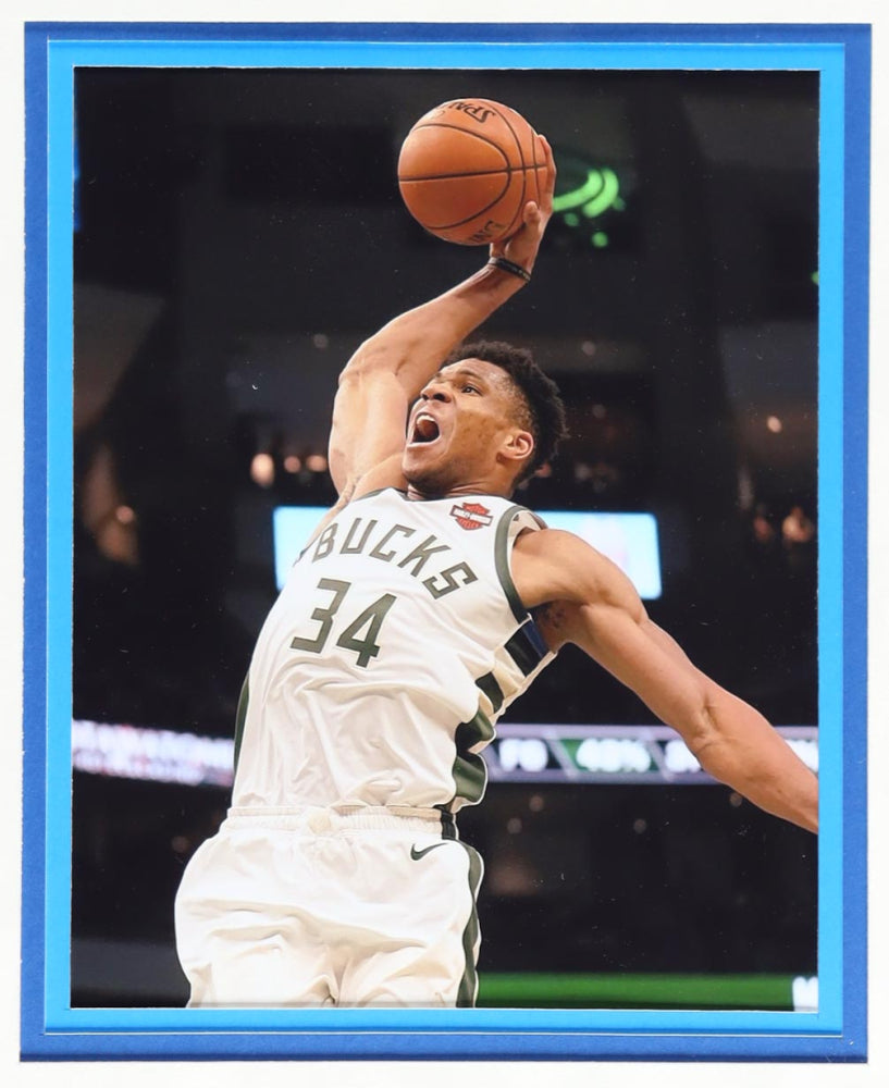 Giannis Antetokounmpo Signed Framed Bucks LED Backlit Jersey Display 2 PSA